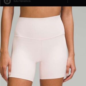 Lululemon Align High-Rise Short 6" in Pink